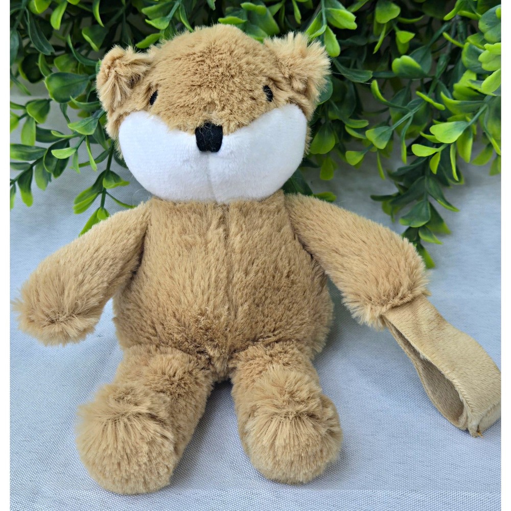 NoJo Little Love Beige White Fox Plush Baby Toy w/ Strap Unisex 0-6 Months